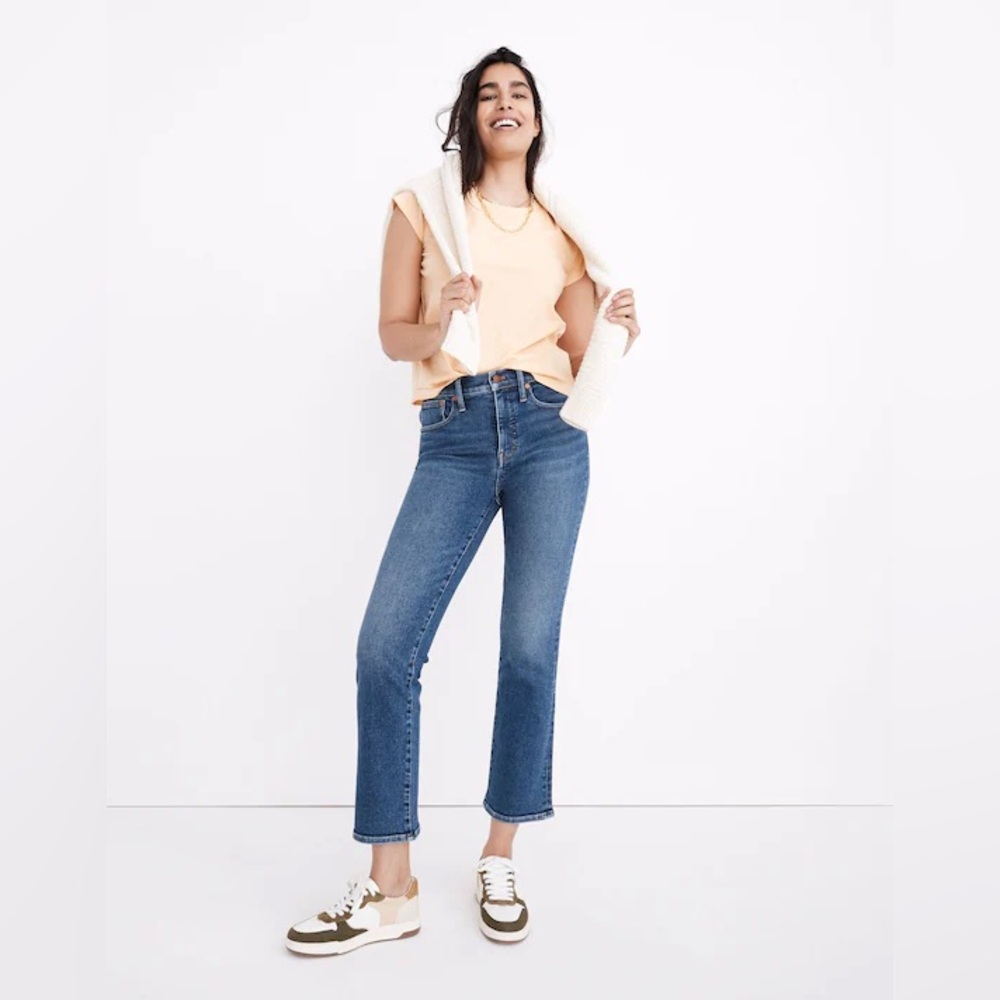 Madewell‎ Cali Demi-Boot Jeans in Bodney Wash.